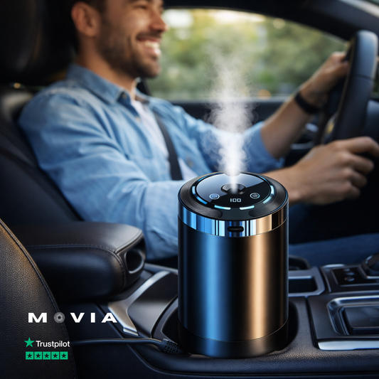 Diffuseur d'huiles essentielles voiture Rechargeable avec Projecteur LED