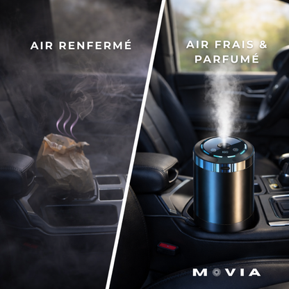 Diffuseur d'huiles essentielles voiture Rechargeable avec Projecteur LED